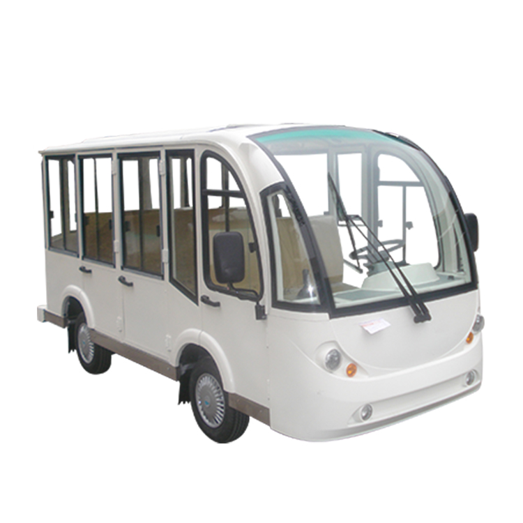8座封閉電動觀光車側面